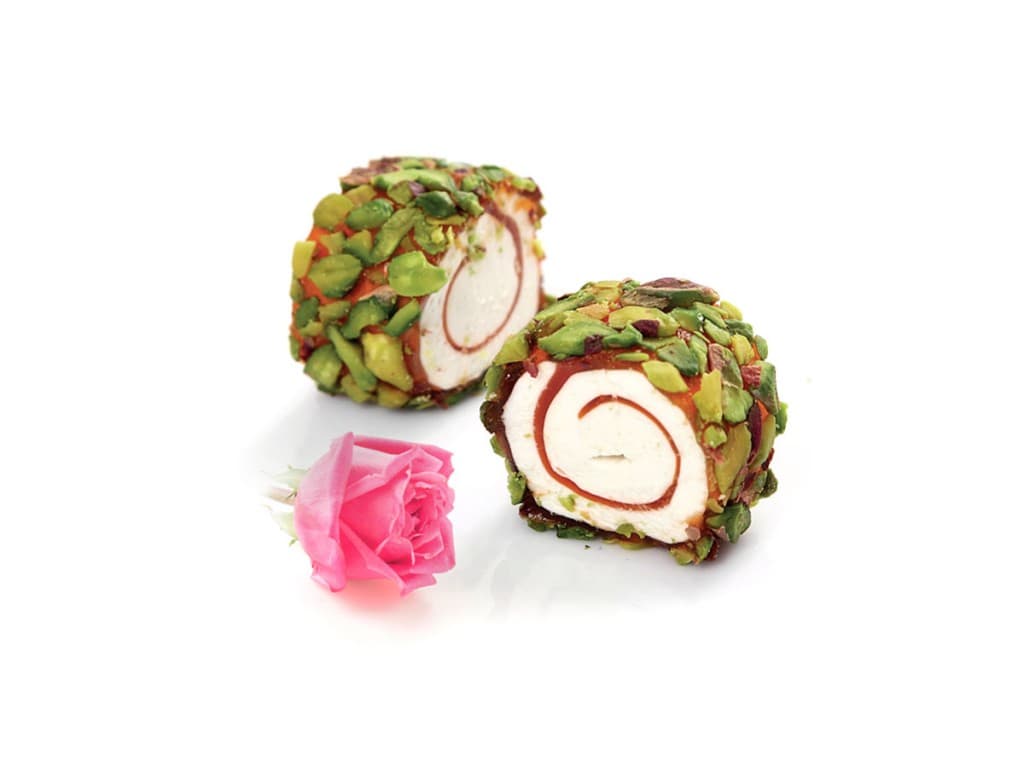 Lokoum Sultan aux pistaches en filet et à l'arôme de rose