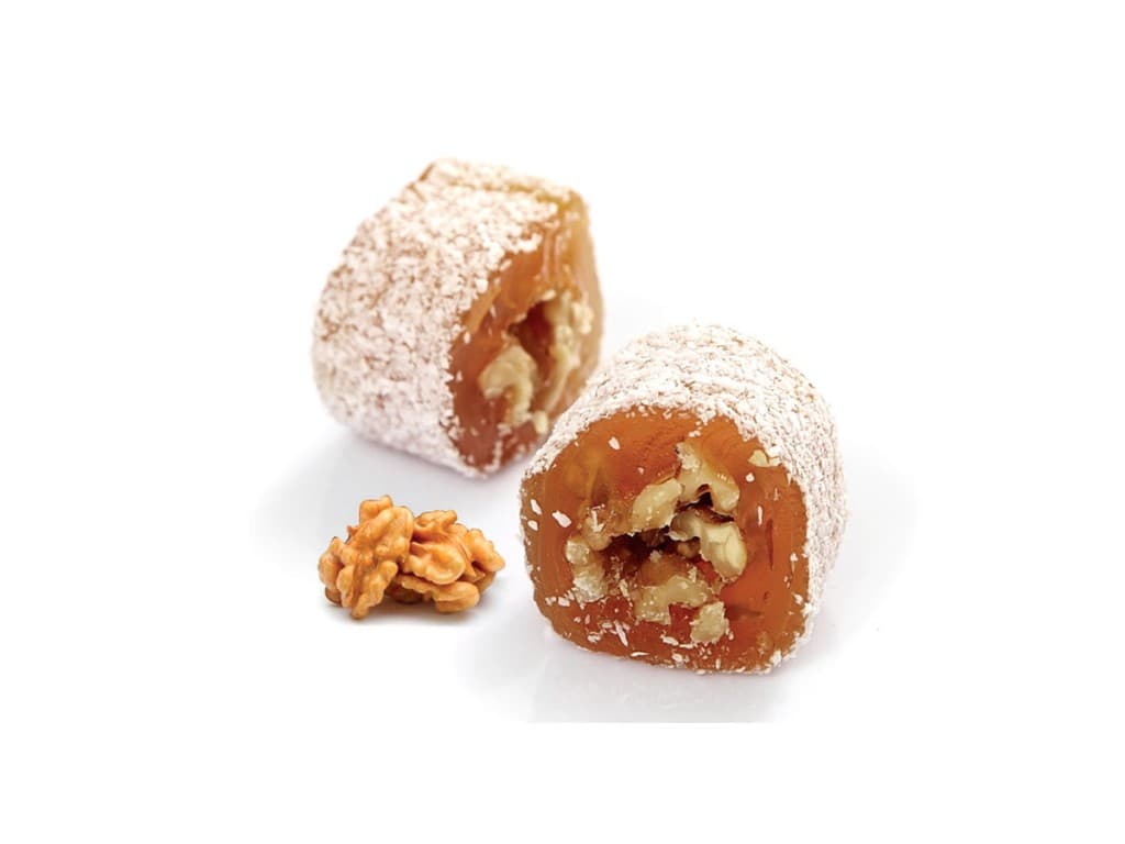 Lokum aux noix enrobé de noix de coco
