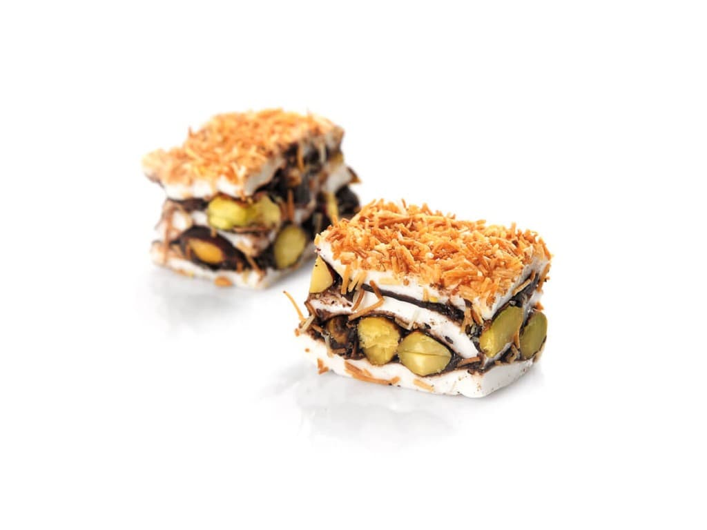 Lokoum baklava à la pistache et au kadaïf