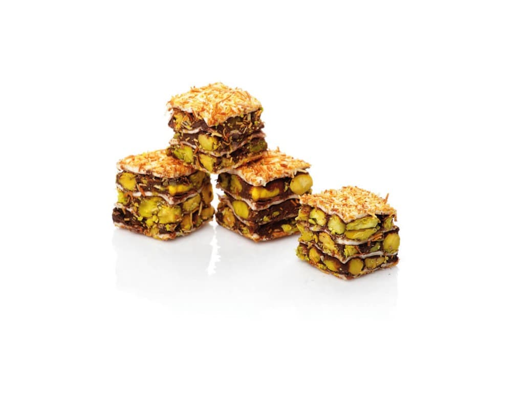 Lokoum baklava de luxe à la pistache et au kadaïf