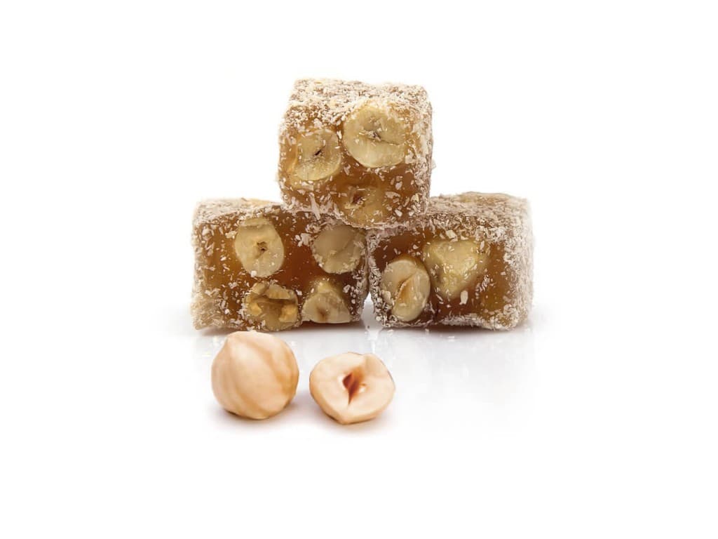 Lokoum classique à la noisette et à la noix de coco