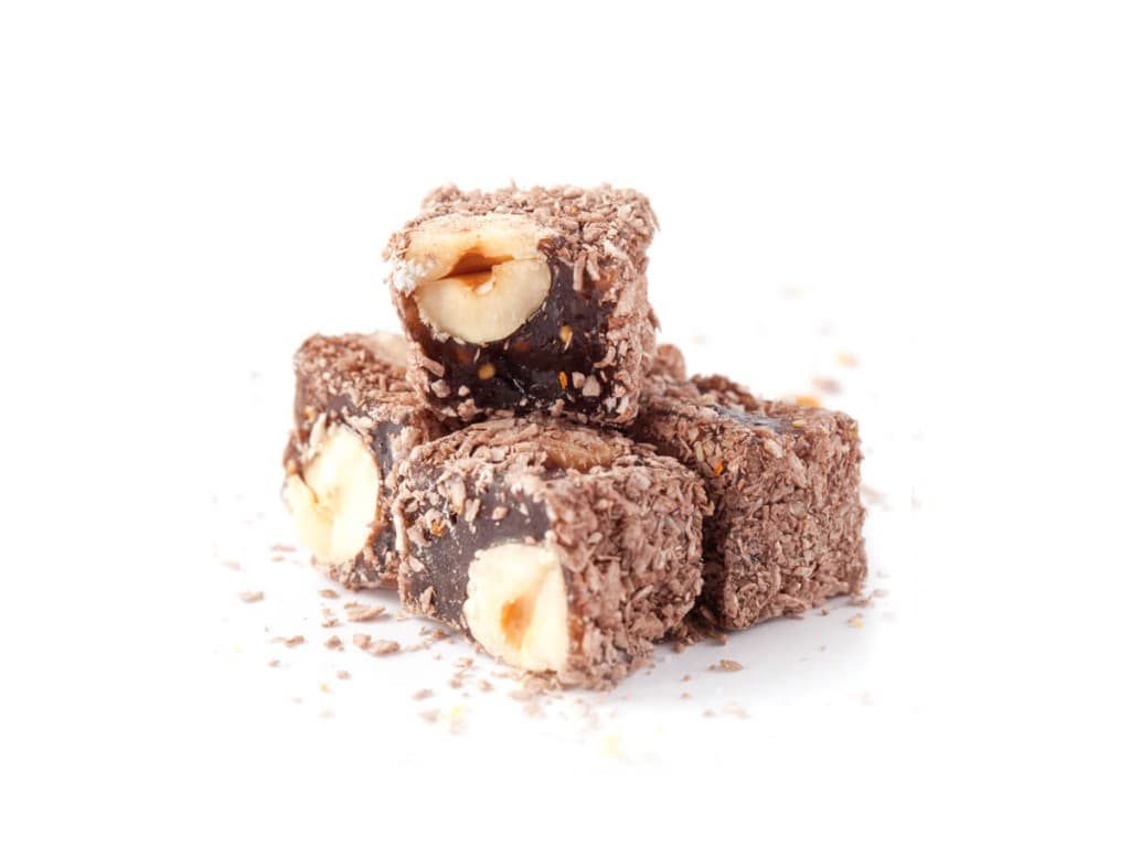 Lokoum au cacao et à la noisette