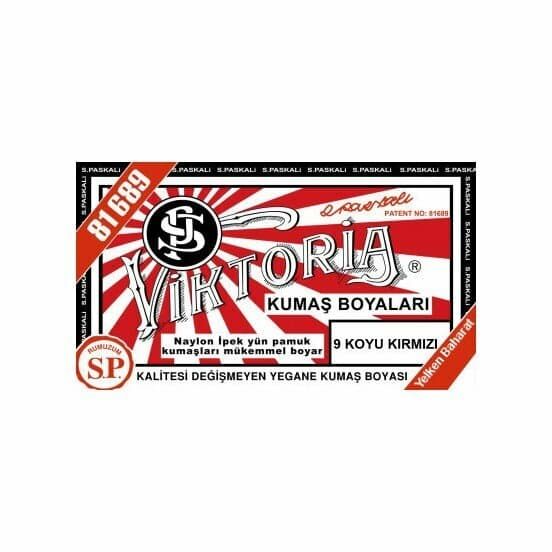 Teinture textile Viktoria rouge foncé n° 9