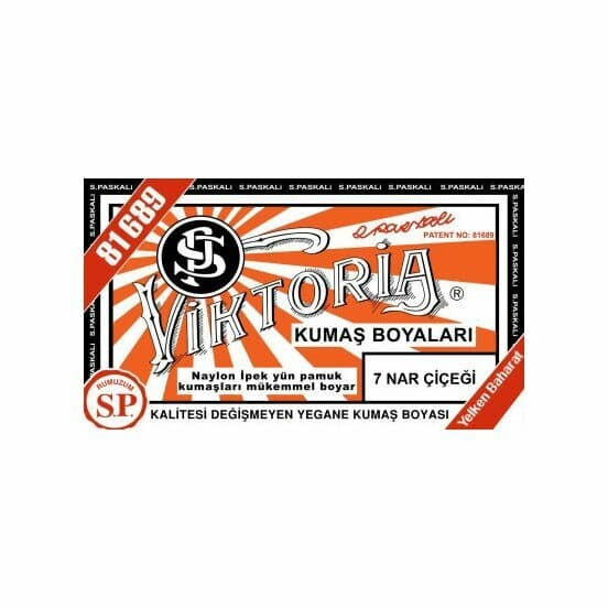 Teinture textile Viktoria rouge fleur de grenadier n° 7