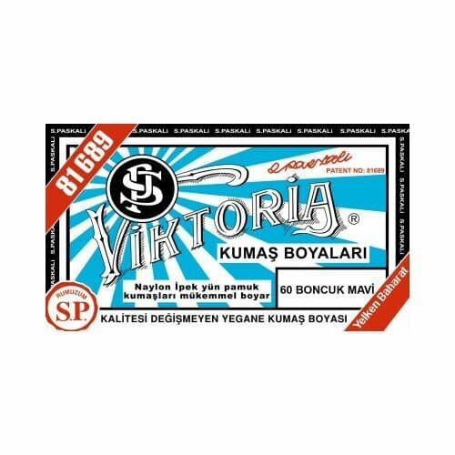 Teinture textile Viktoria bleu perle n° 60