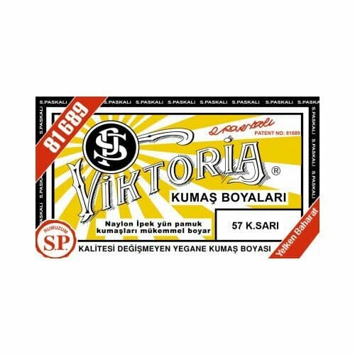 Teinture textile Viktoria jaune foncé n° 57