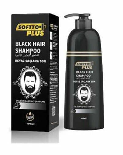 Shampooing noir Softto Plus, 350 ml