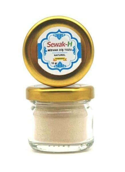 Poudre de miswak en flacon avec étui, 10 g