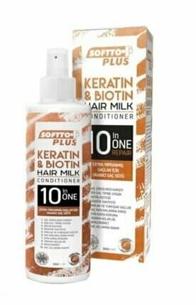 Lait capillaire Softto Plus à la kératine et à la biotine, 250 ml