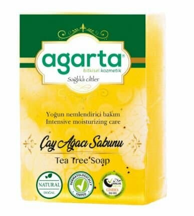 Savon naturel artisanal Agarta à l’arbre à thé, 150 g