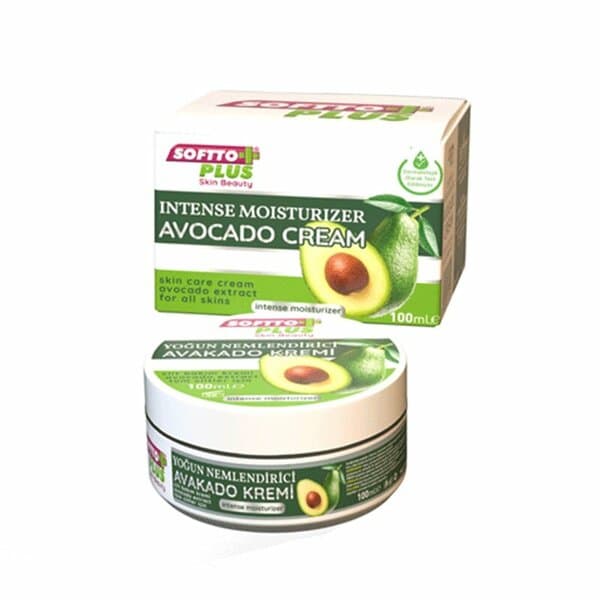 Crème hydratante Softto Plus à l’avocat, 100 ml