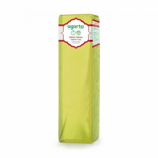Bloc de savon naturel Agarta au soufre, 1 400 g