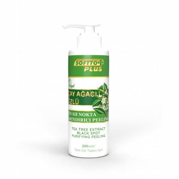 Exfoliant Softto Plus à l’extrait d’arbre à thé, 200 ml
