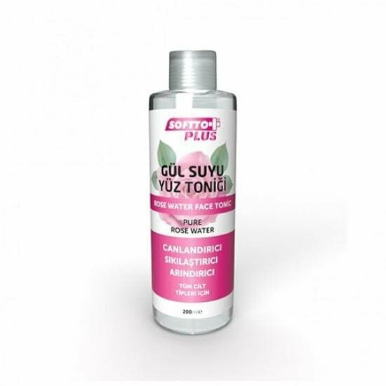 Tonique visage à l’eau de rose Softto Plus, 200 ml
