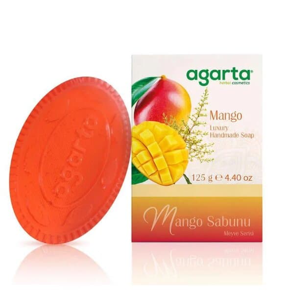 Savon naturel Agarta Jardin de fruits à la mangue, 125 g