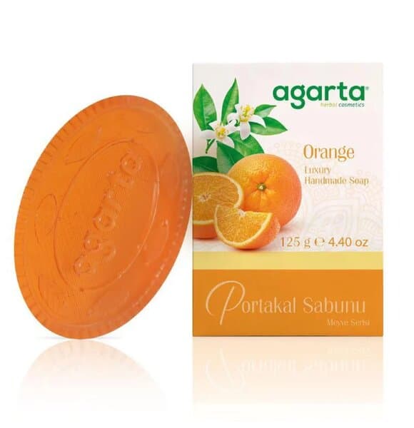 Savon naturel Agarta Jardin de fruits à l’orange, 125 g