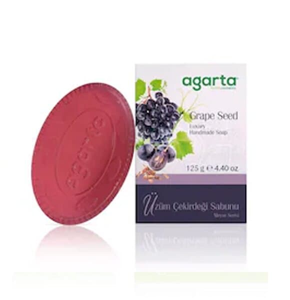 Savon naturel Agarta Jardin de fruits aux pépins de raisin, 125 g
