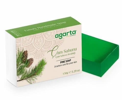 Savon naturel artisanal Agarta au pin, 150 g