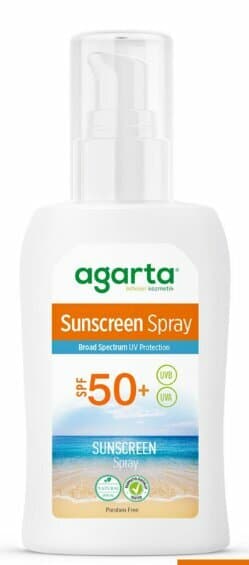 Spray solaire naturel Agarta SPF 50, 150 ml
