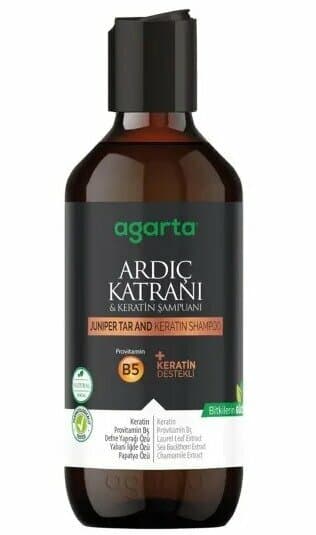 Shampooing naturel Agarta au goudron de genévrier et à la kératine, 400 ml
