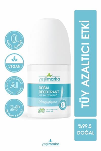 Déodorant lissant Yeşil Marka à effet réducteur de pilosité, 50 ml