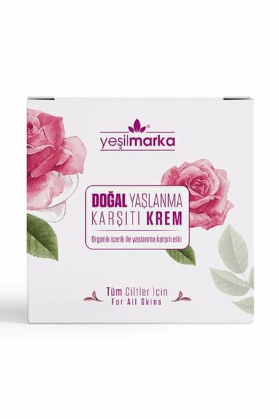 Crème naturelle anti-âge Yeşil Marka, 50 ml