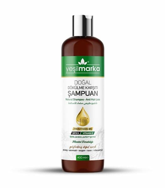 Shampooing naturel antichute Yeşil Marka, 400 ml