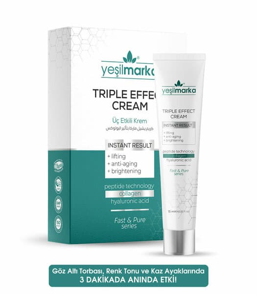 Crème Triple Effect Yeşil Marka, unité de 15 ml