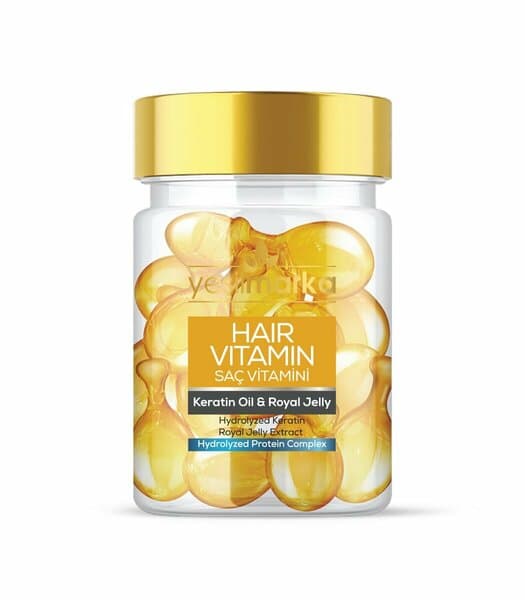 Vitamine capillaire Yeşil Marka à l’huile de kératine et à la gelée royale, 15 ml