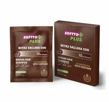 Shampooing Softto Plus koyu kestane 25 mlx10 adet