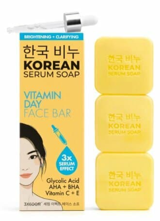 Savon Green Label Korean vitamin day face bar-vitamin günlük illuminateur yüz 3 60gr