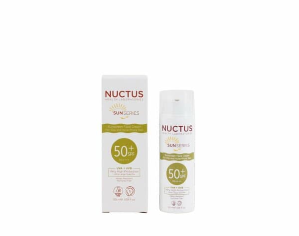 Crème solaire Nuctus Solaire gras - aknmainsi ciltler spf50 + 50ml
