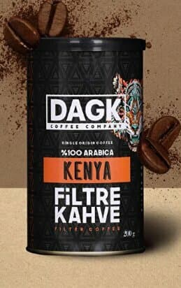 Dağdelen Kahve Dagk kenya %100 arabica filtre kahve 200 g teneke