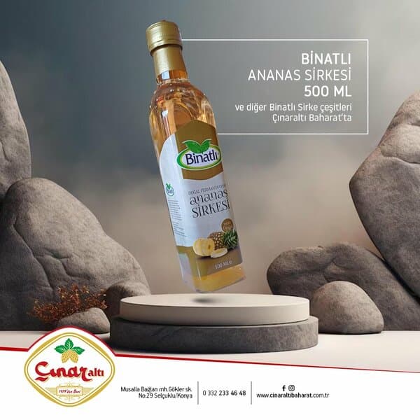 BİNATLI Ananas sirkesi 500 ml