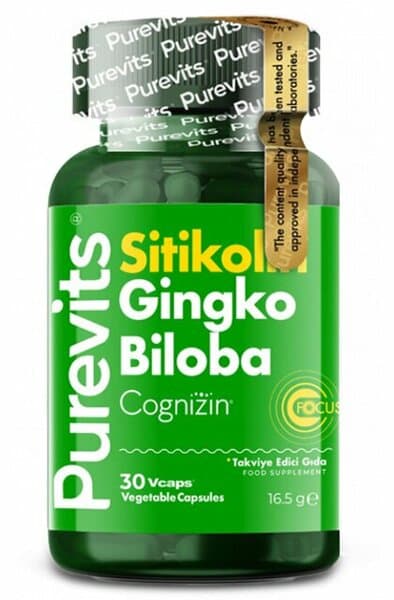 Purevits Purevits ginkgo biloba & sitikolin focus complex 400mgx 30 v-cap