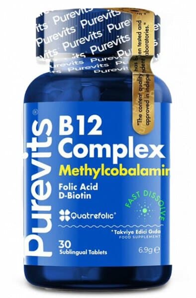 Purevits Purevits b12 complex quetrefolic 230mg x 30 tablet