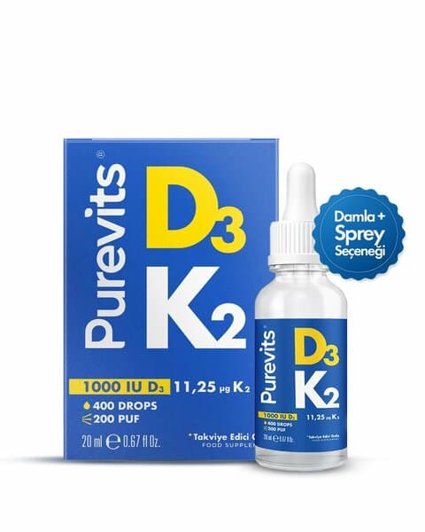 Spray Purevits Purevits d3&k2 vitamin 20 ml (damla&)