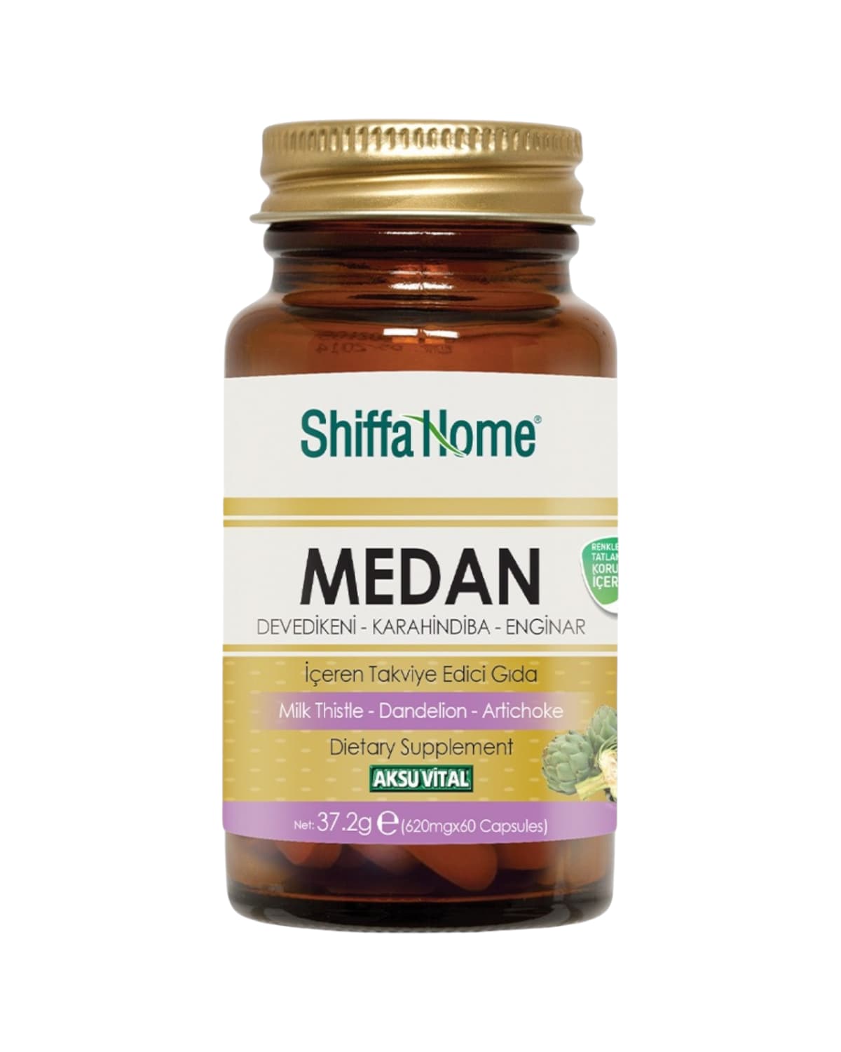 Medan Shiffa Home, artichaut, pissenlit et chardon-Marie – 60 gélules