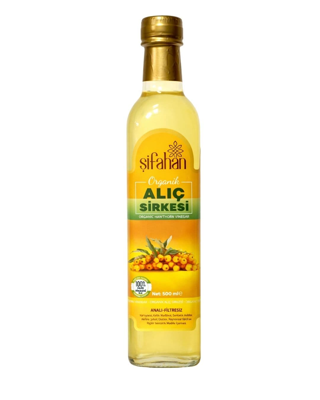 Vinaigre d’aubépine naturellement fermenté, 500 ml | Ecir Anatolia