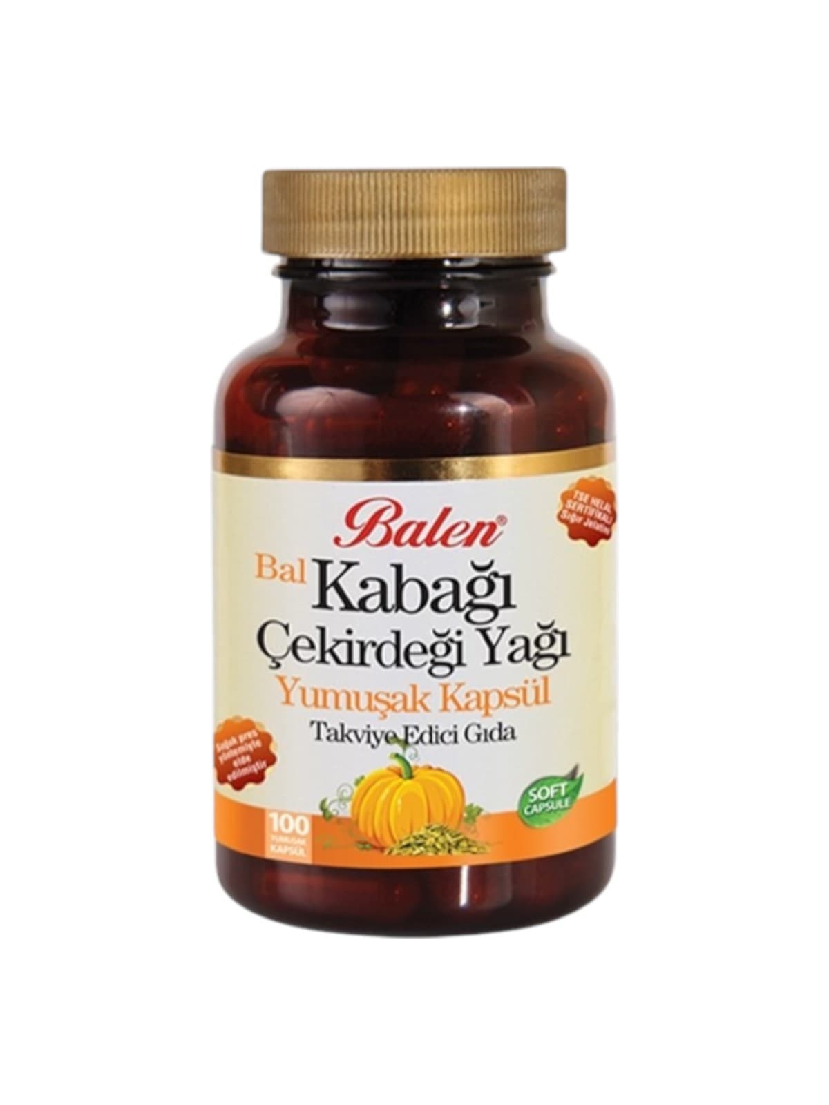 Huile de pépins de courge Balen 1380 mg – 100 capsules molles