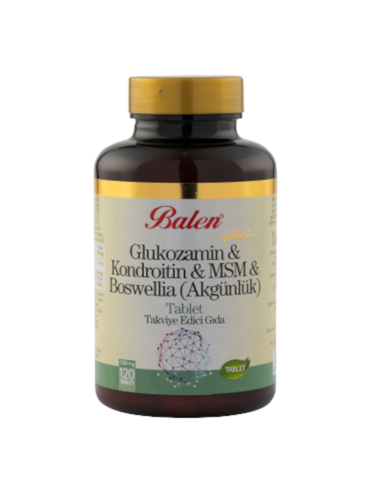 Glucosamine, chondroïtine, MSM et boswellia Balen 1200 mg – 120 comprimés