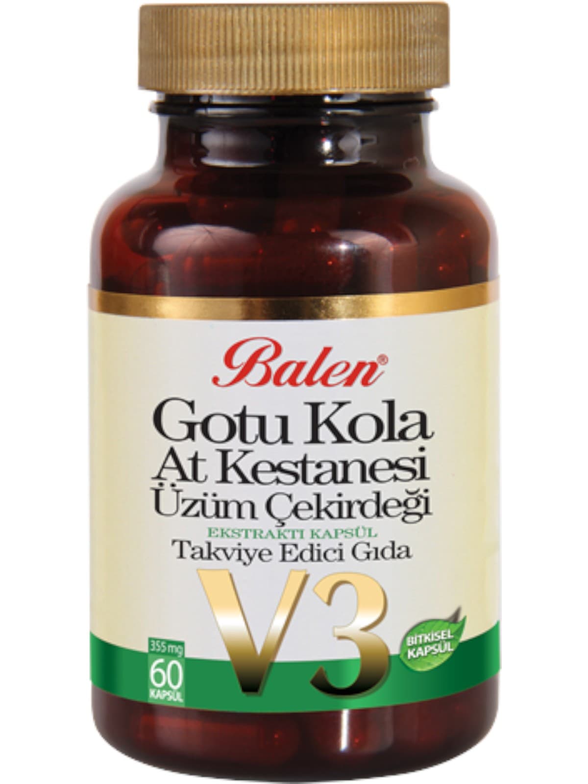 Gotu kola, marron d’Inde et extrait de pépins de raisin Balen – gélules