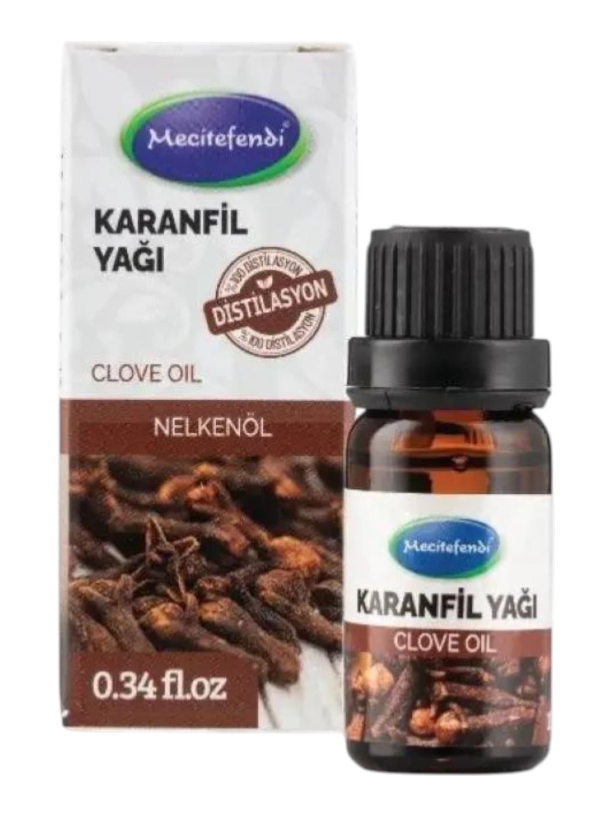 Huile essentielle de clou de girofle Mecitefendi, 20 ml
