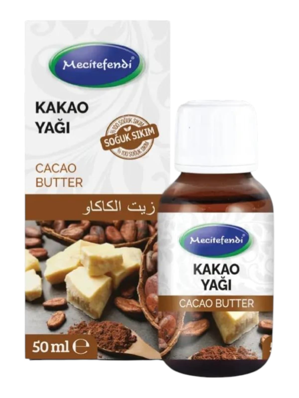 Huile de cacao Mecitefendi, 50 ml