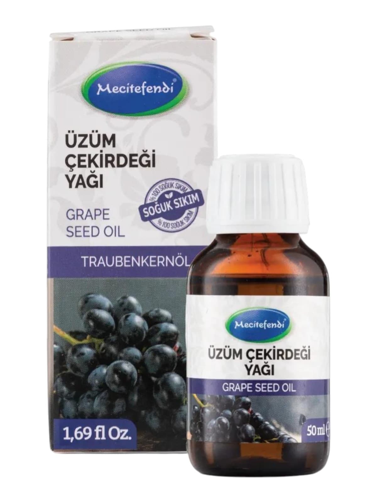 Huile de pépins de raisin Mecitefendi, 50 ml