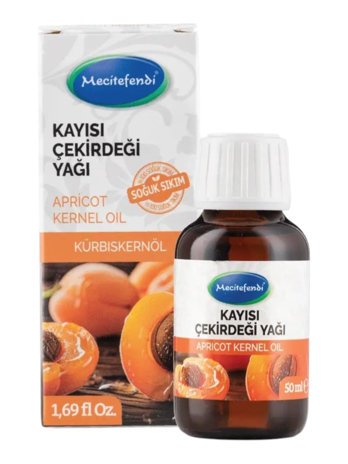 Huile de noyaux d’abricot Mecitefendi, 50 ml