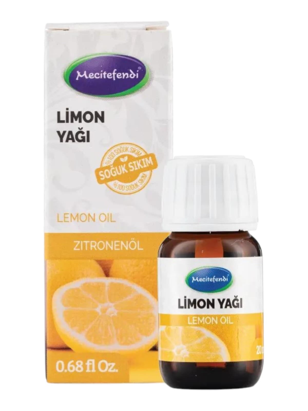 Huile essentielle de citron Mecitefendi, 20 ml
