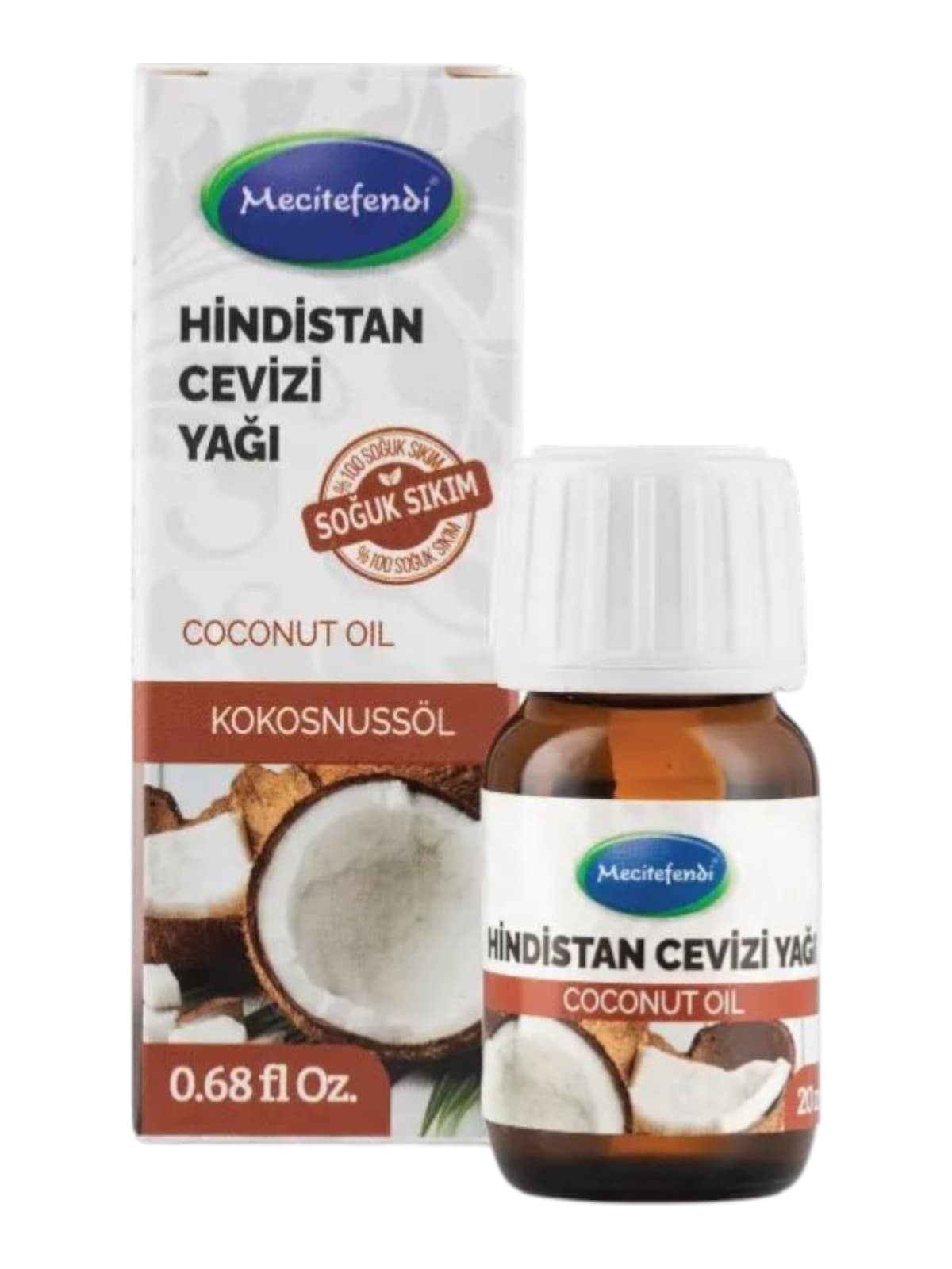 Huile de noix de coco Mecitefendi, 20 ml