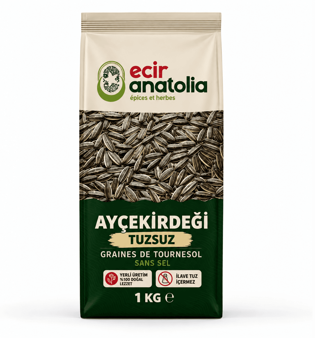 Ecir Anatolia Tuzsuz Ayçekirdeği - 1 kg