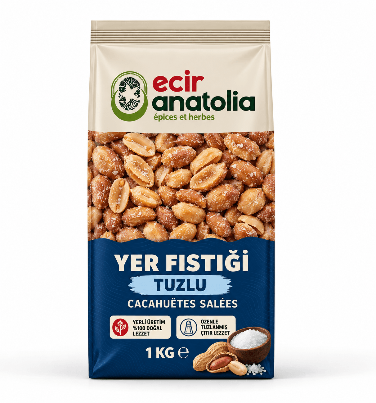 Ecir Anatolia Tuzlu Yer Fıstığı - 1 kg